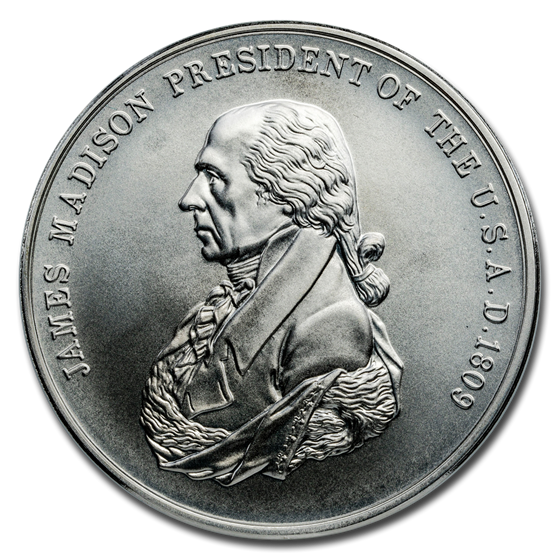 U.S. Mint Silver James Madison Presidential Medal U.S. Mint Silver James Madison Presidential Medal
